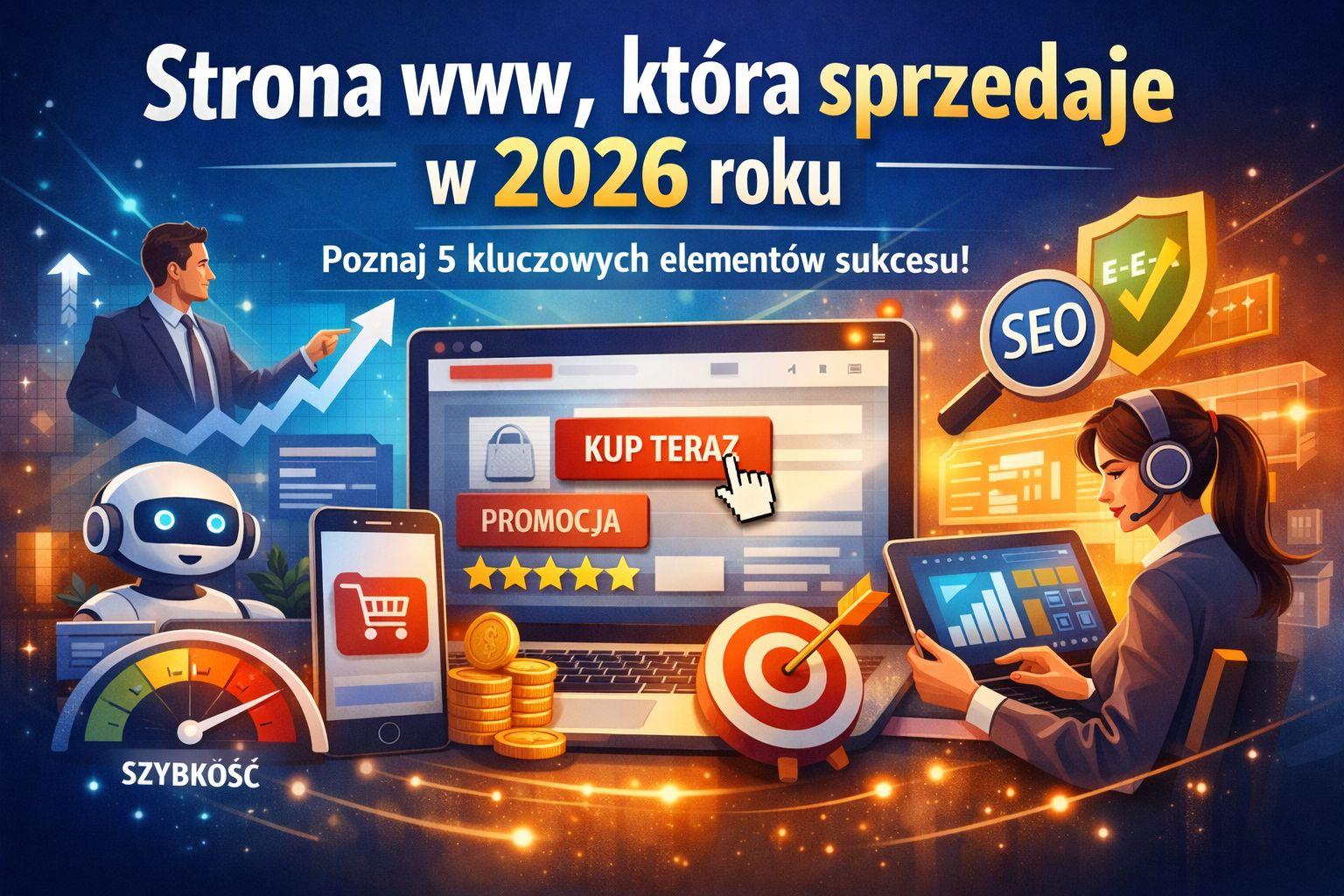 Strona www, która sprzedaje – 5 kluczowych elementów, których nie może zabraknąć w 2026 roku. Kompleksowa analiza nowoczesnych trendów i funkcjonalności, które realnie zwiększają sprzedaż