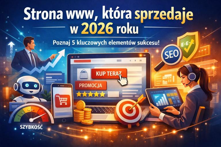Strona www, która sprzedaje – 5 kluczowych elementów, których nie może zabraknąć w 2026 roku. Kompleksowa analiza nowoczesnych trendów i funkcjonalności, które realnie zwiększają sprzedaż
