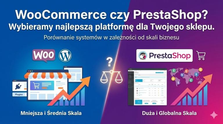 WooCommerce czy PrestaShop? Wybieramy najlepszą platformę dla Twojego sklepu. – Porównanie systemów w zależności od skali biznesu.